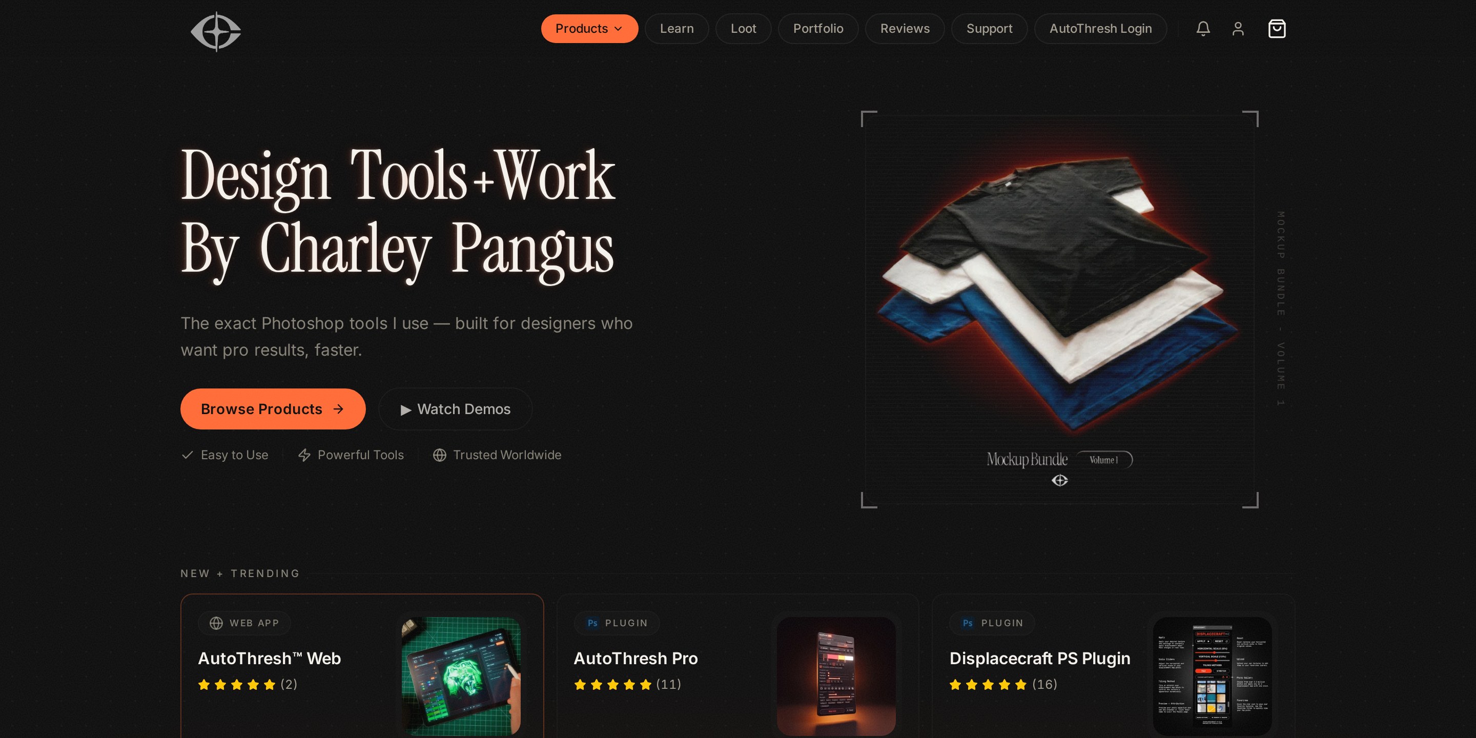 Charley_Pangus website preview